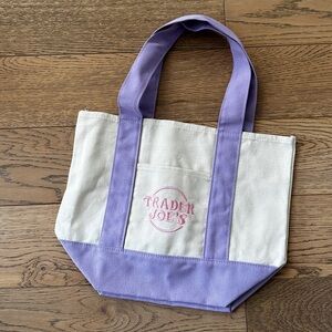 Trader Joe’s purple tote bag